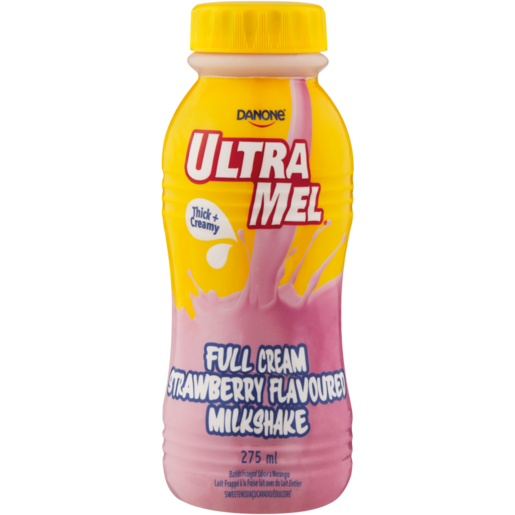 Danone Ultramel Strawberry Flavour Full Cream Milkshake 275ml