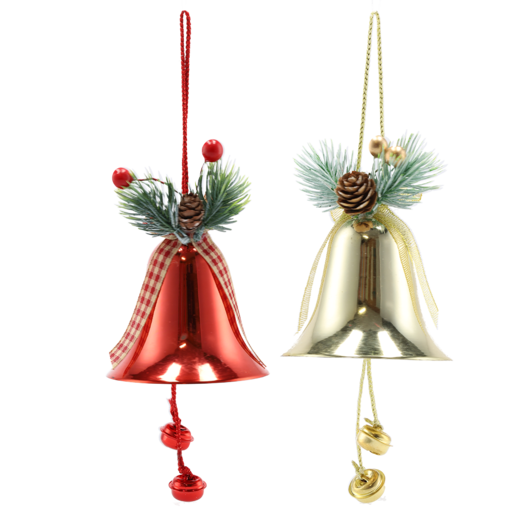 Red or Gold Christmas Tree Bell (Assorted Item - Supplied At Random)