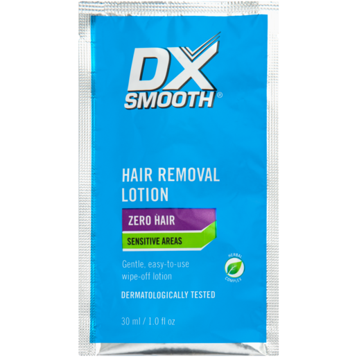 DX Smooth Sensitive Areas Hair Removal Lotion Sachet 30ml