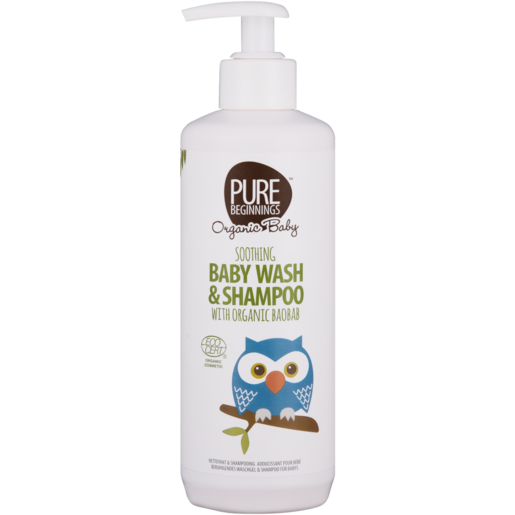 Pure Beginnings Organic Baobab Baby Wash & Shampoo 500ml