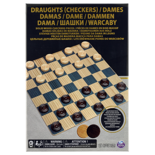 Classic Foil Checkers/Draughts Game