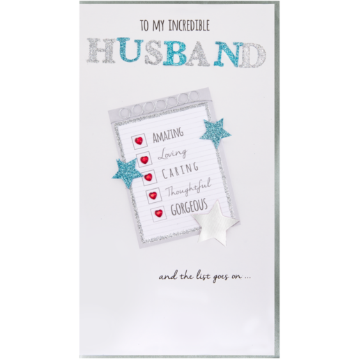 Second Nature Incredible Husband Happy Birthday Card