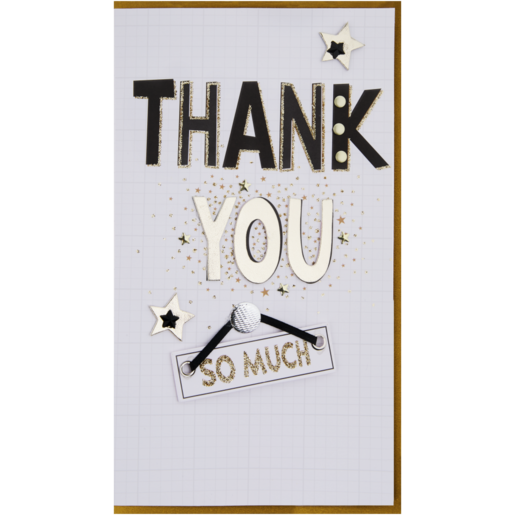 Second Nature Stars & Confetti Themed Thank You Card