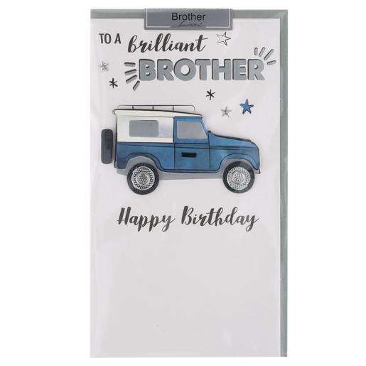 Champagne Happy Birthday Brother Everyday Card