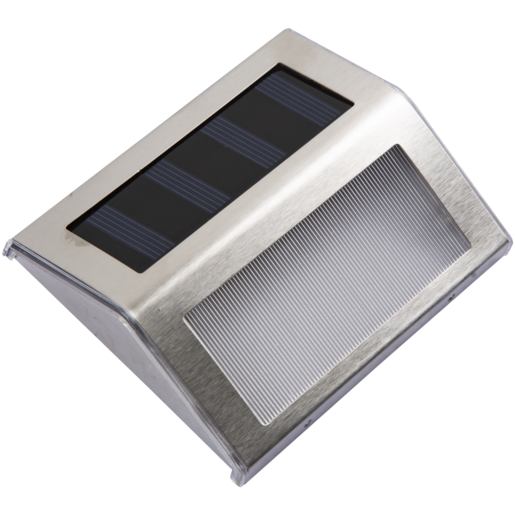 Eurolux LED Stainless Steel Solar Powered Wall Light