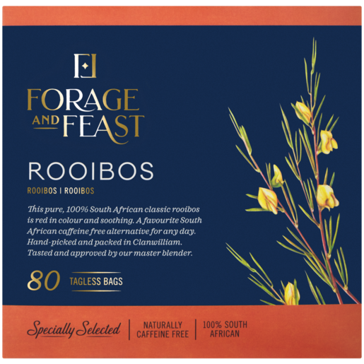 Forage And Feast Rooibos Tagless Teabags 80 Pack