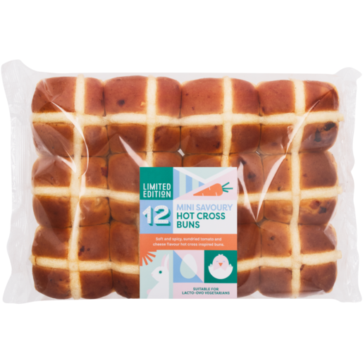 Limited Edition Mini Hot Cross Buns 12 Pack