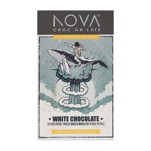 Nova Chocolate White Choc Slab Milk 100g