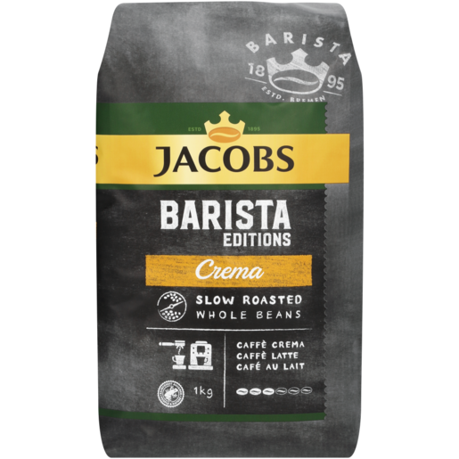 Jacobs Barista Editions Crema Slow Roasted Whole Beans 1kg