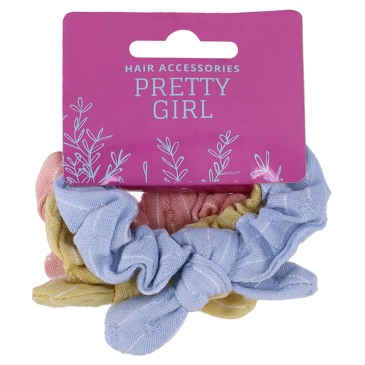 Pretty Girl Blooming Bow Ponyband 3 Piece