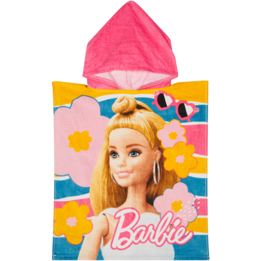 Barbie Pink Hooded Beach Towel