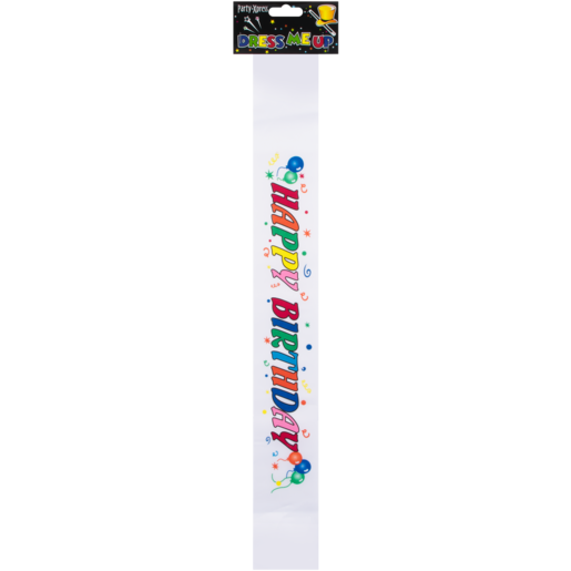 Party Xpress Multi-Coloured Happy Birthday Sash