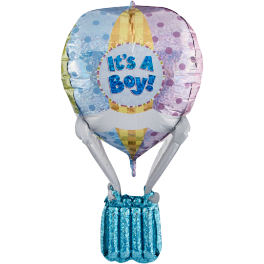 Grabo It's a Boy Blue Hot Air Foil Balloon 91cm