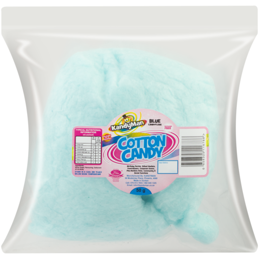 Kandyman Blue Cotton Candy 50g 