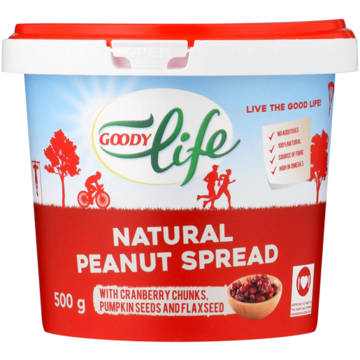 Goody Life Cranberry Natural Peanut Spread 500g
