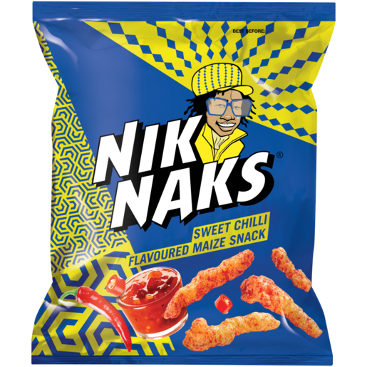 Simba NikNaks Sweet Chilli Flavoured Maize Snack 135g