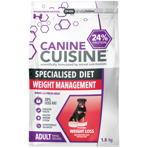 Canine Cuisine Weight Management Adult Dog Food 1.5kg