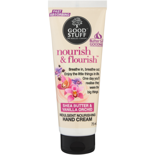 Good Stuff Nourish & Flourish Shea Butter & Vanilla Orchid Hand Cream 75ml