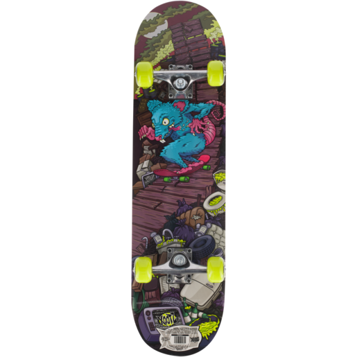 Xootz Double Kick Rat Ramp Trick Skateboard 78cm