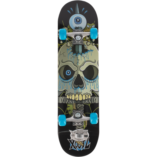 Xootz Double Kick Snake Skull Trick Skateboard 78cm