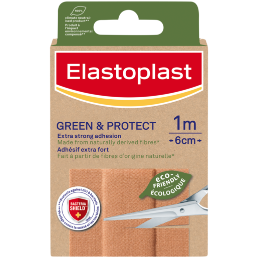 Elastoplast Green & Protect Plasters 1m x 6cm