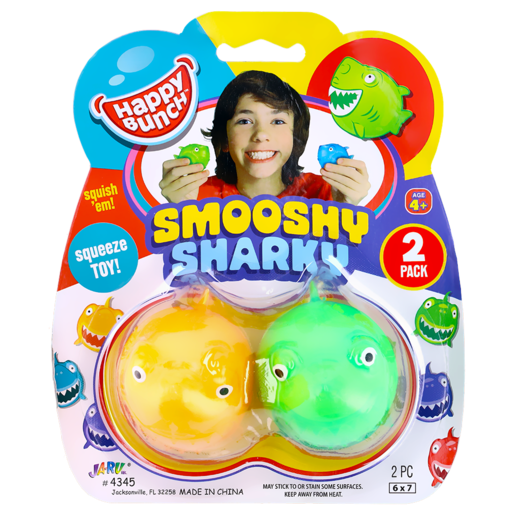 Happy Bunch Smooshy Sharky 2 Pack