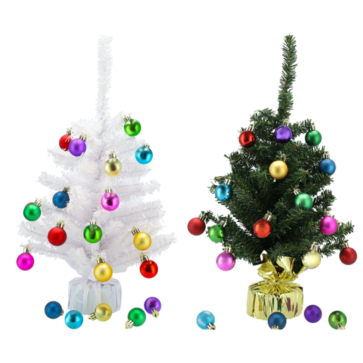 Christmas Tree With Baubles 46cm (Assorted Item - Supplied At Random)