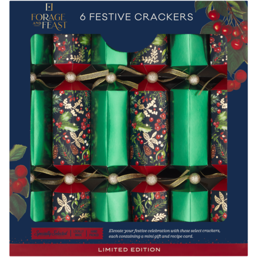 Forage And Feast Christmas Crackers 6 Pack (Assorted Item - Supplied At Random)