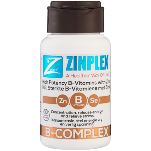 Zinplex Vitamin B-Complex Tablets 30 Pack