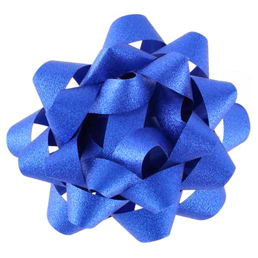Creative Blue Large Glitter Confetti Bow
