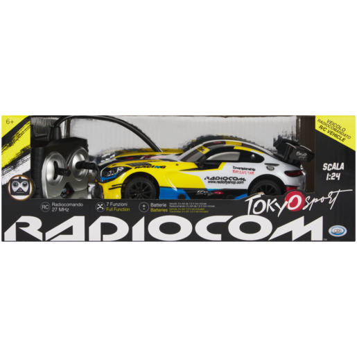 Radiocom Tokyo Sport RC Toy Car 1:24 2 Piece
