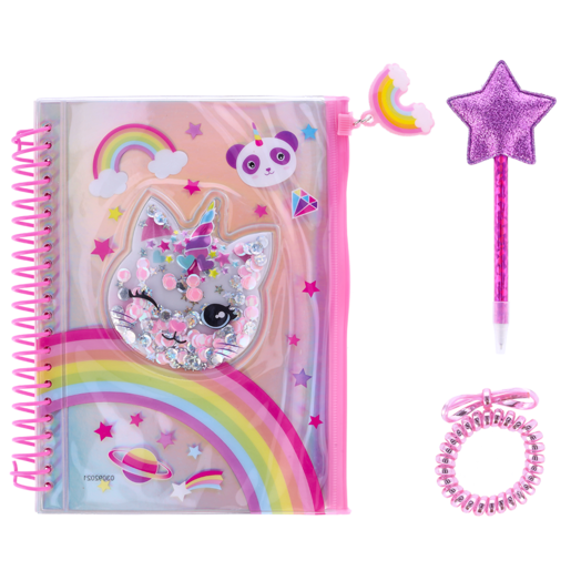 Hot Focus Keepsake Journal With Pouch (Assorted Item - Supplied At Random)