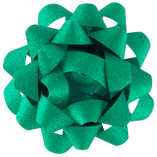 Creative Glitter Green Confetti Bow Medium