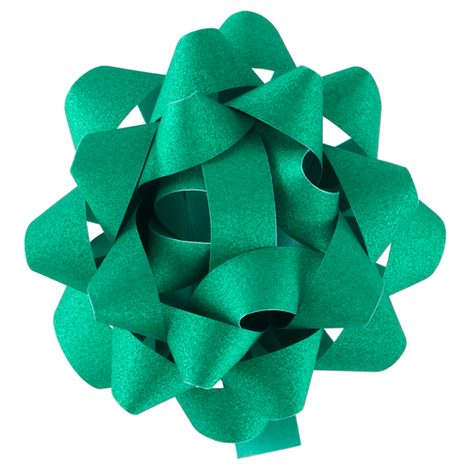 Creative Green Large Glitter Confetti Bow
