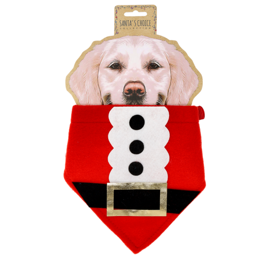 Santa's Choice Christmas Bib Pet Collar Accessory (Assorted Item - Supplied At Random)