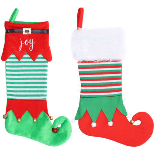 Elf Feet Christmas Stocking (Design May Vary)
