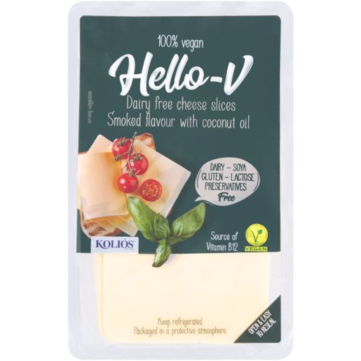 Koliós Hello-V Smoked Flavour Dairy Free Cheese Slices 140g
