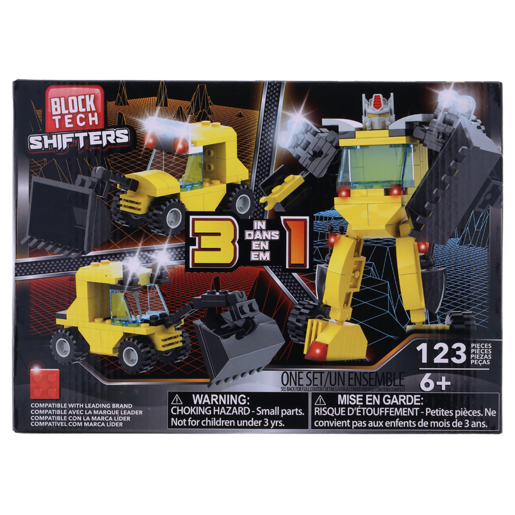 Block Tech Shifters 3-In-1 Robot Toy