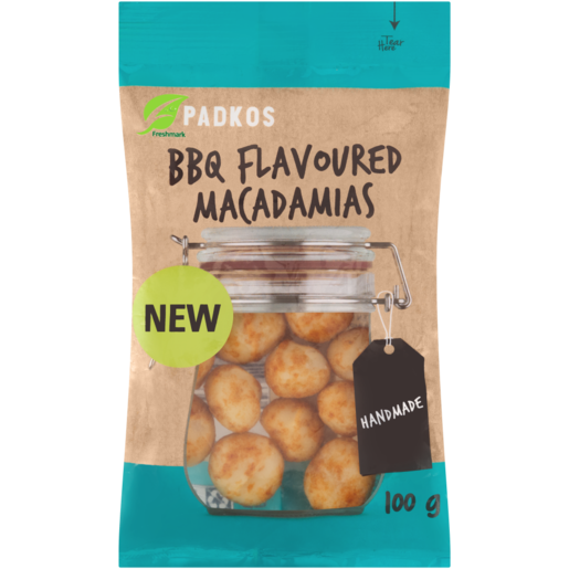 Padkos BBQ Flavoured Macadamias 100g