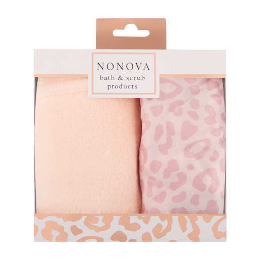 Nonova Hair Towel & Shower Cap 2 Pack