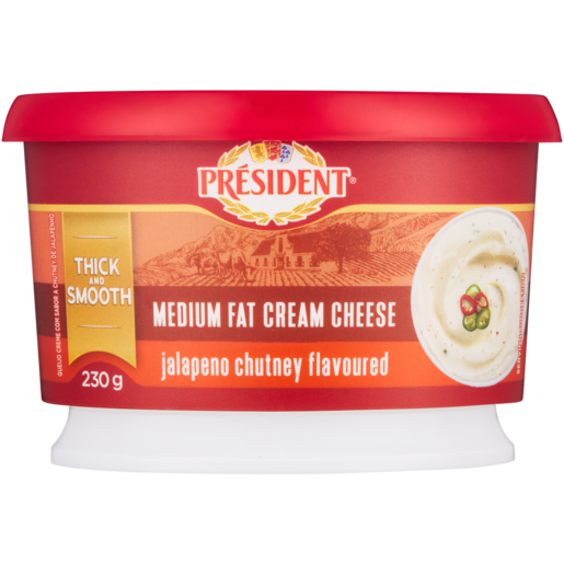 Président Jalapeño Chutney Medium Fat Cream Cheese 230g