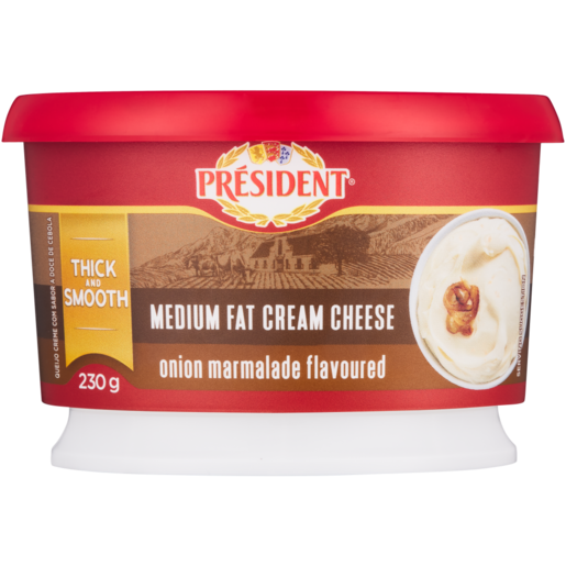 Président Onion Marmalade Medium Fat Cream Cheese 230g