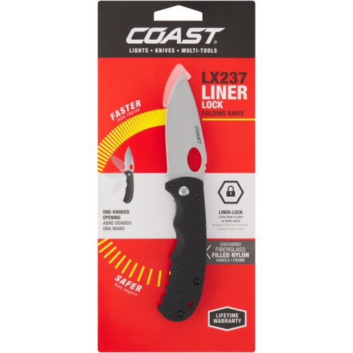 Coast LX237 Silver Liner Lock Folding Knife