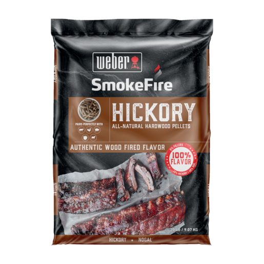 Weber Smokefire Hickory Hardwood Pellets 9kg
