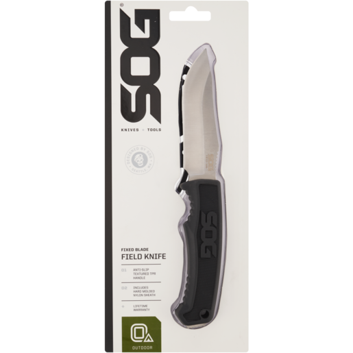 SOG FK1001 Black Fix Blade Field Knife