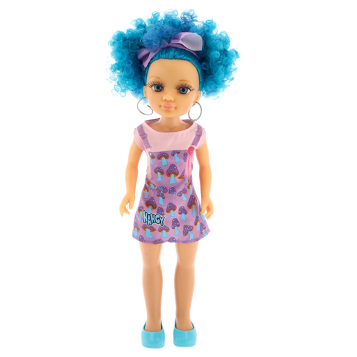 Nancy Curly Power Doll Box 42cm Blue