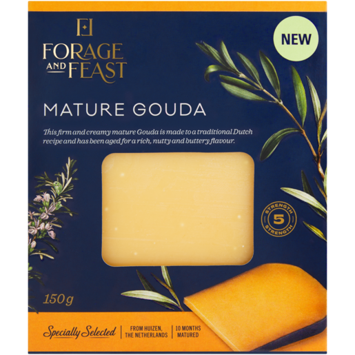Forage And Feast Mature Gouda Cheese 150g