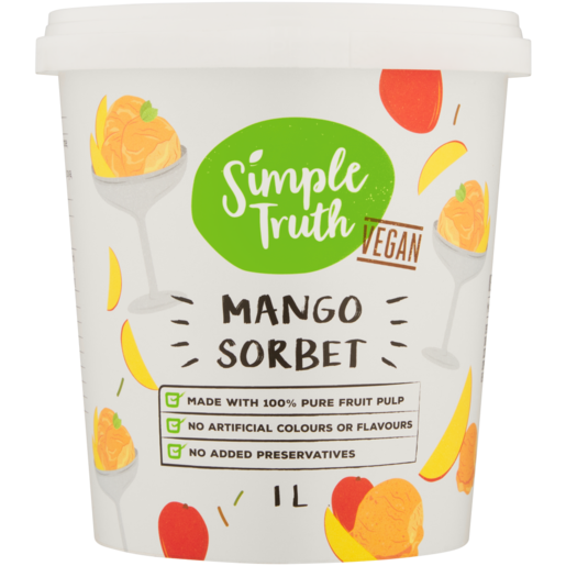 Simple Truth Vegan Mango Sorbet 1L