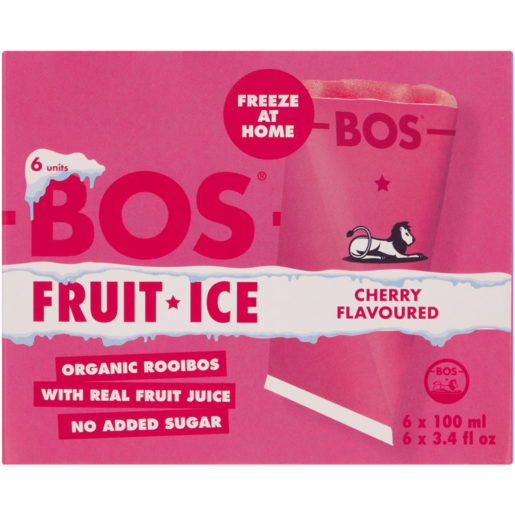 BOS Cherry Flavoured Fruit Ice 6 x 100ml