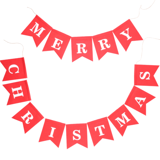 Merry Christmas Felt Banner | Ornaments | Decor | Household | Checkers ZA